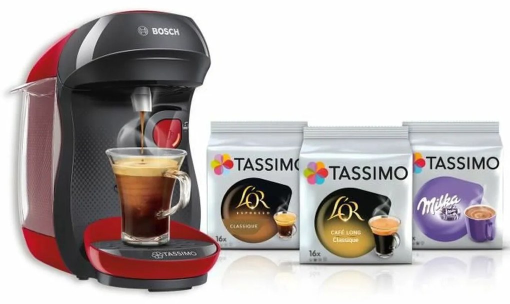 Máquina de Café de Cápsulas BOSCH TASSIMO HAPPY 1400 W