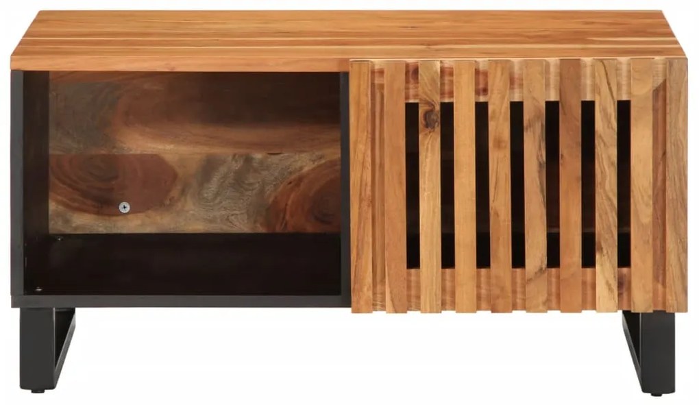 Mesa de centro 80x51x40 cm madeira de acácia maciça