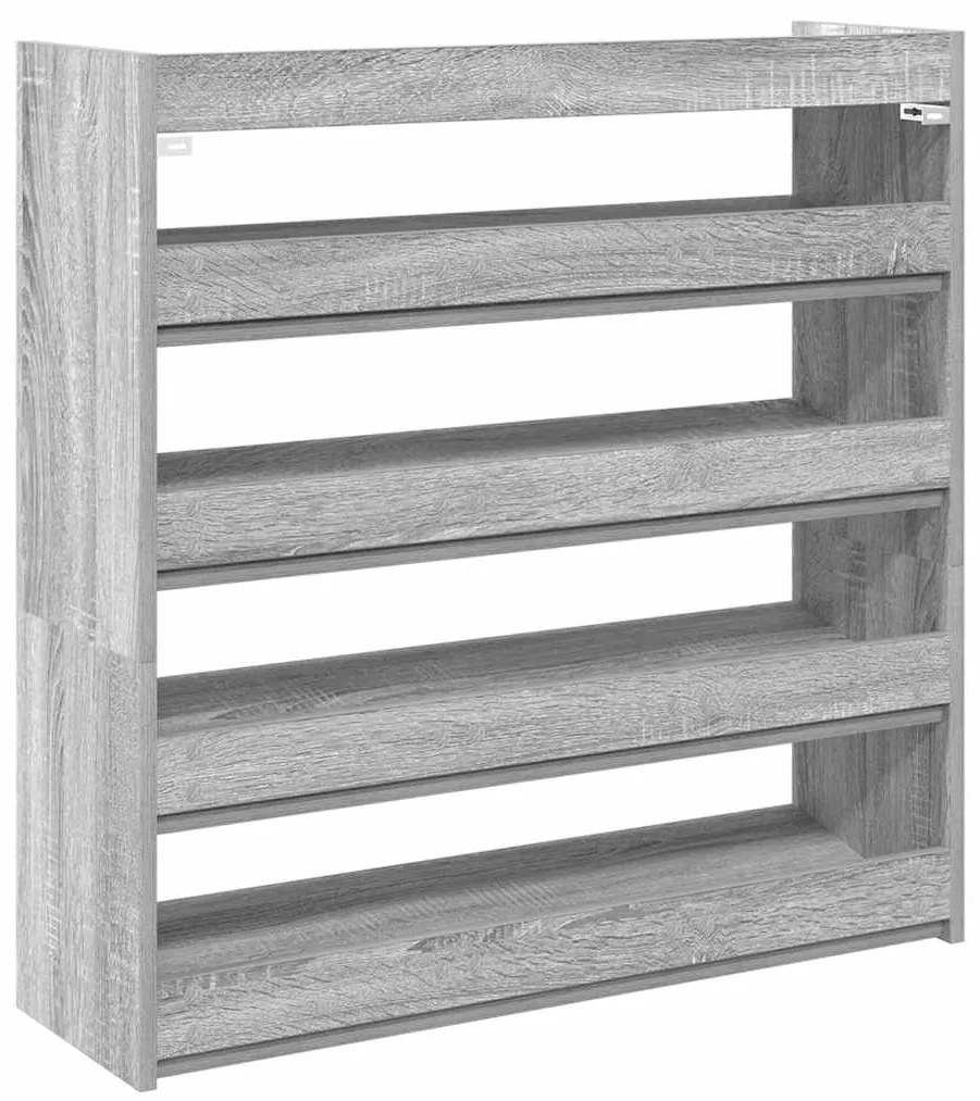Sapateira 80x25x81 cm derivados de madeira cinzento sonoma