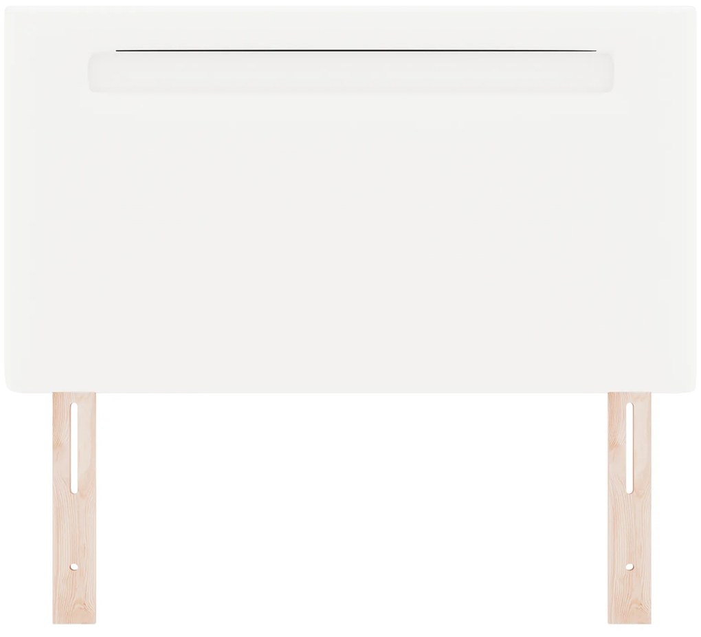Cabeceira vidaXL Design Simples Branco Puro 90 cm Couro Sintético