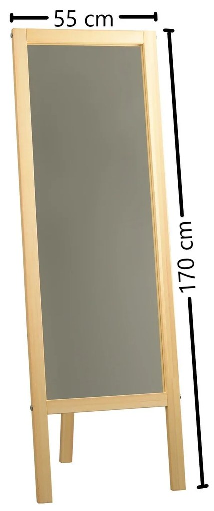 Espelho de Pé A41 – Nogueira – 55x170 cm
