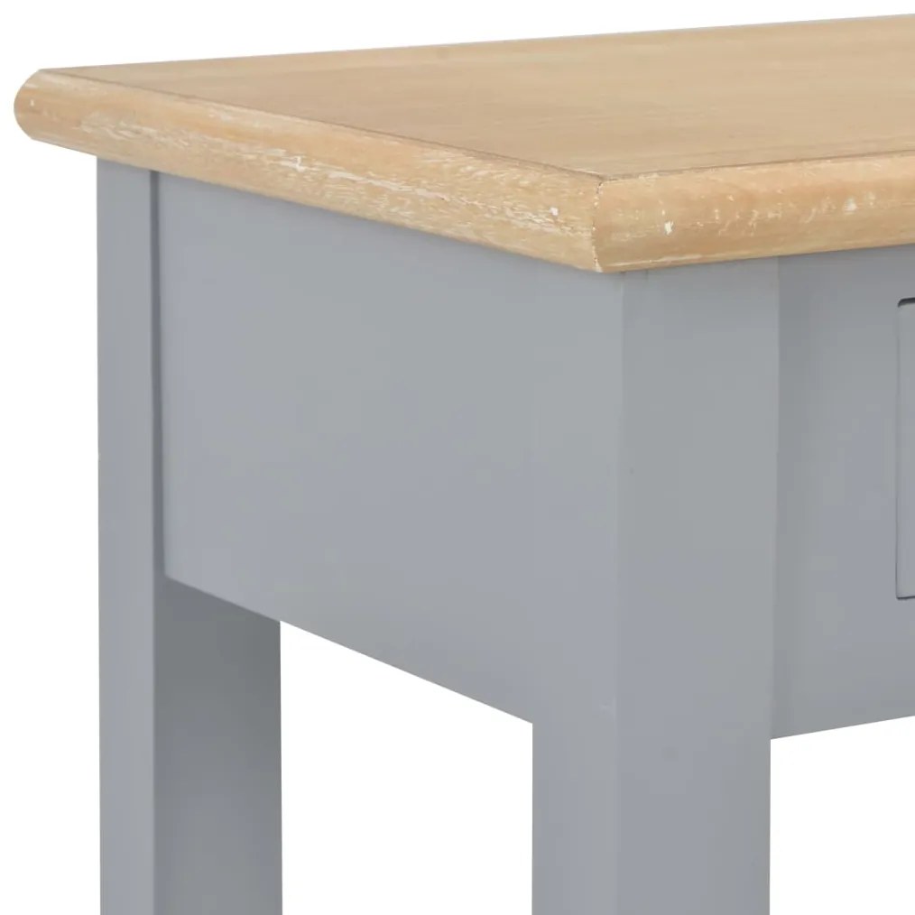 Mesa consola 110x35x80 cm madeira cinzento