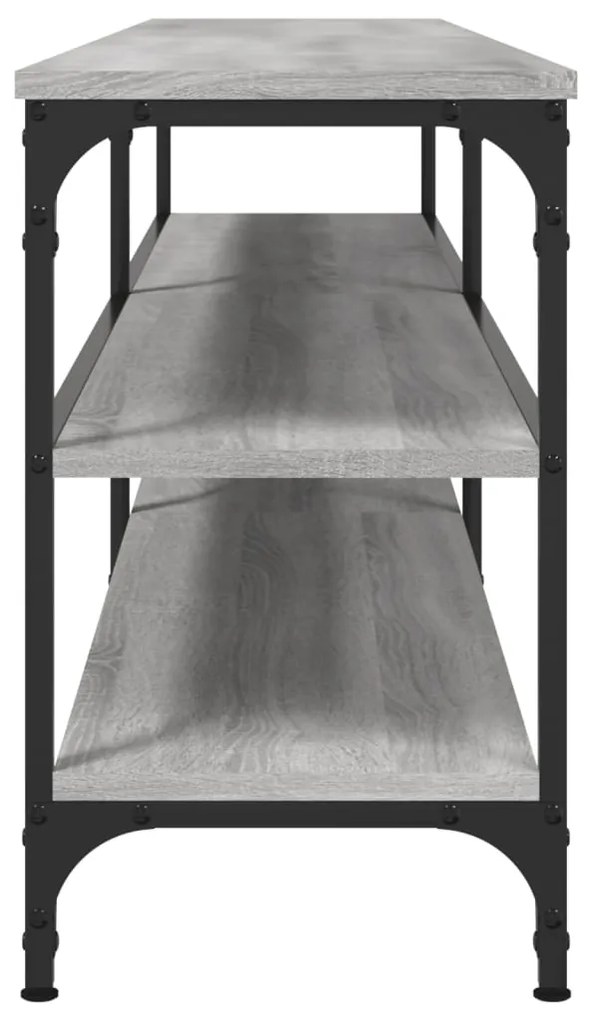 Móvel p/ TV 180x30x50cm derivados madeira/metal cinzento sonoma