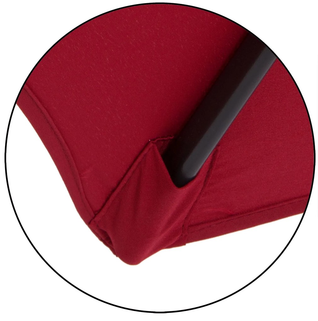 Guarda-sol cantilever em alumínio inoxidável Ø300cm Proteção UV 50+ vermelho