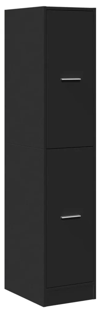 Armário boticário 30x41x144,5 cm derivados de madeira preto