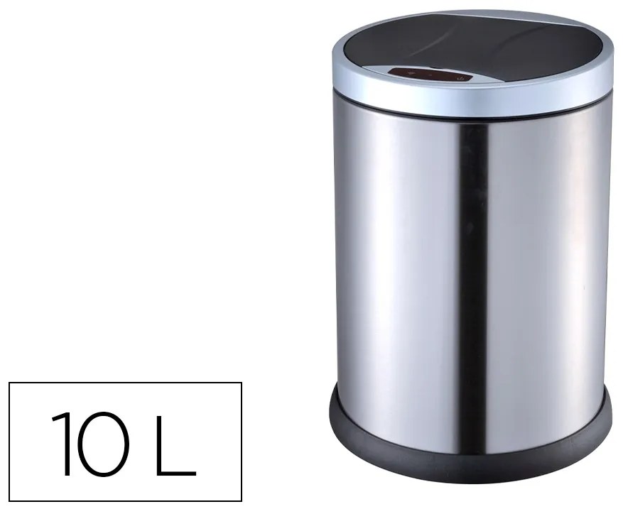 Cesto de Papeis Q-Connect Metálico com Sensor Automático Capacidade 10 Litros