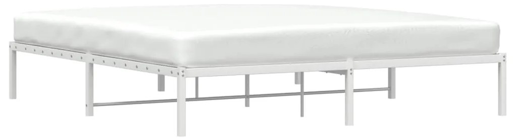 Estrutura de cama 183x213 cm metal branco