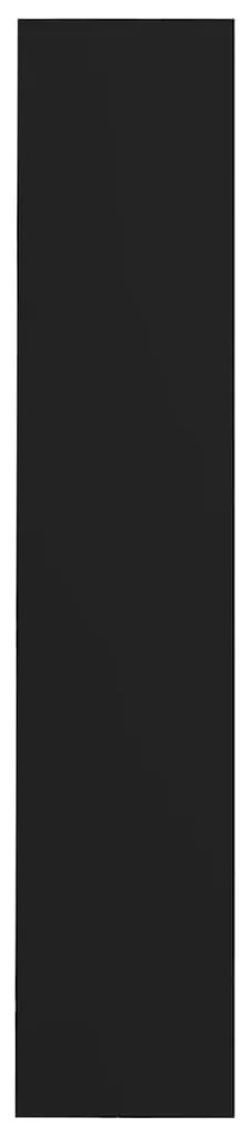 Sapateira de parede 80x18x90 cm derivados de madeira preto