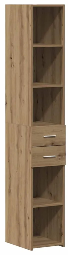 Estante Alta Artisan Carvalho 30x42,5x185 cm Madeira Engenharia