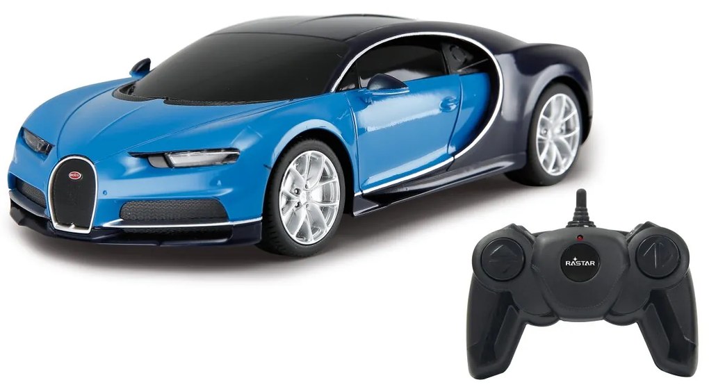 Carro Telecomandado Bugatti Chiron 1:24 2,4GHz Azul