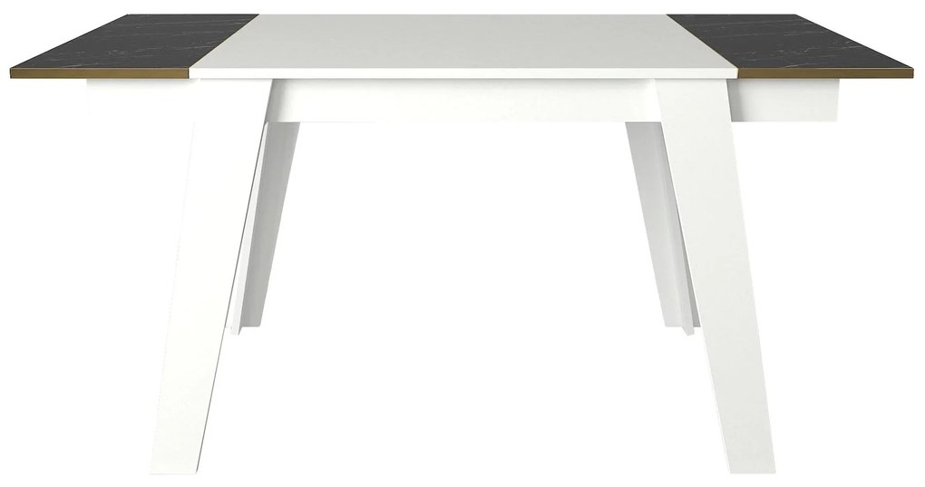 Mesa de Jantar "Ravenna" – 148.5x85x76.2 cm – Branco, Dourado e Preto