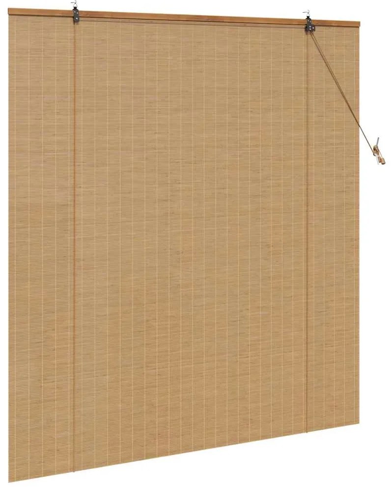 Persianas e Sombras de Janela Marrom Claro 140 x 160 cm Bambu