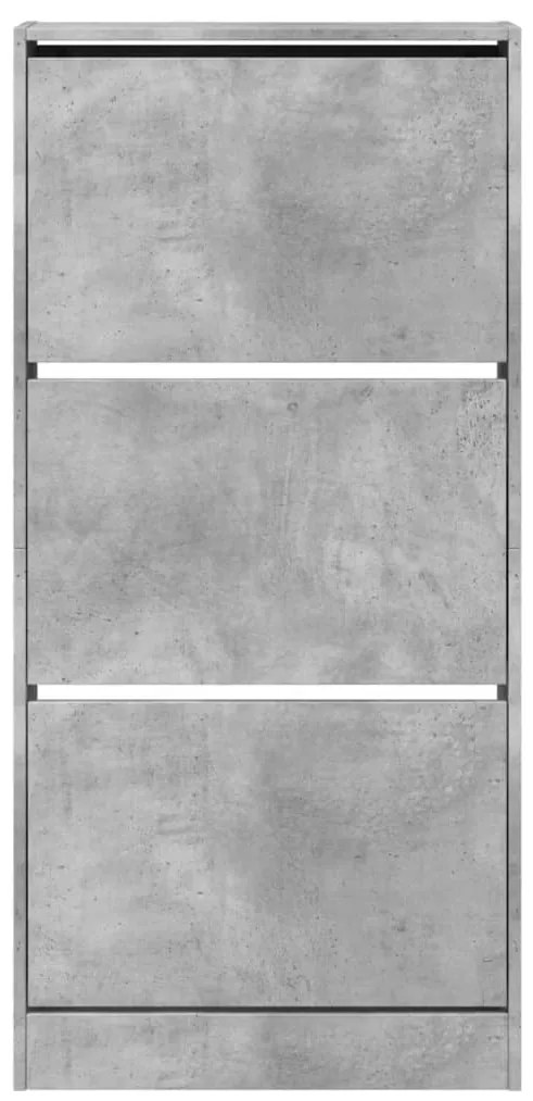 Sapateira 60x21x125,5 cm derivados de madeira cinzento cimento
