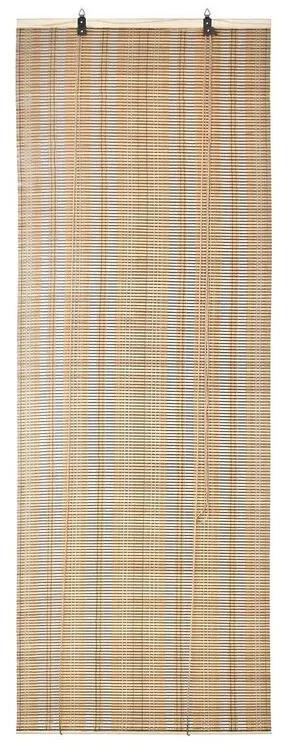 Estore de enrolar DKD Home Decor Poliéster Duas cores Bambu (60 x 3 x 175 cm)