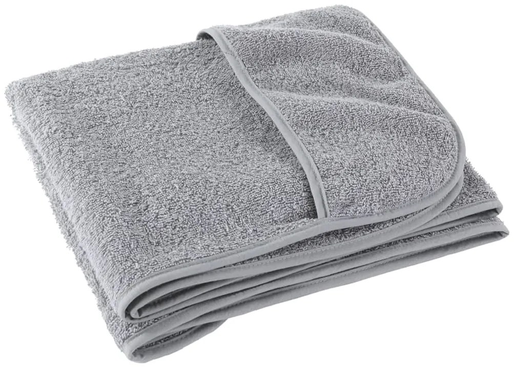 Toalhas de praia 4 pcs 60x135 cm tecido 400 GSM cinzento