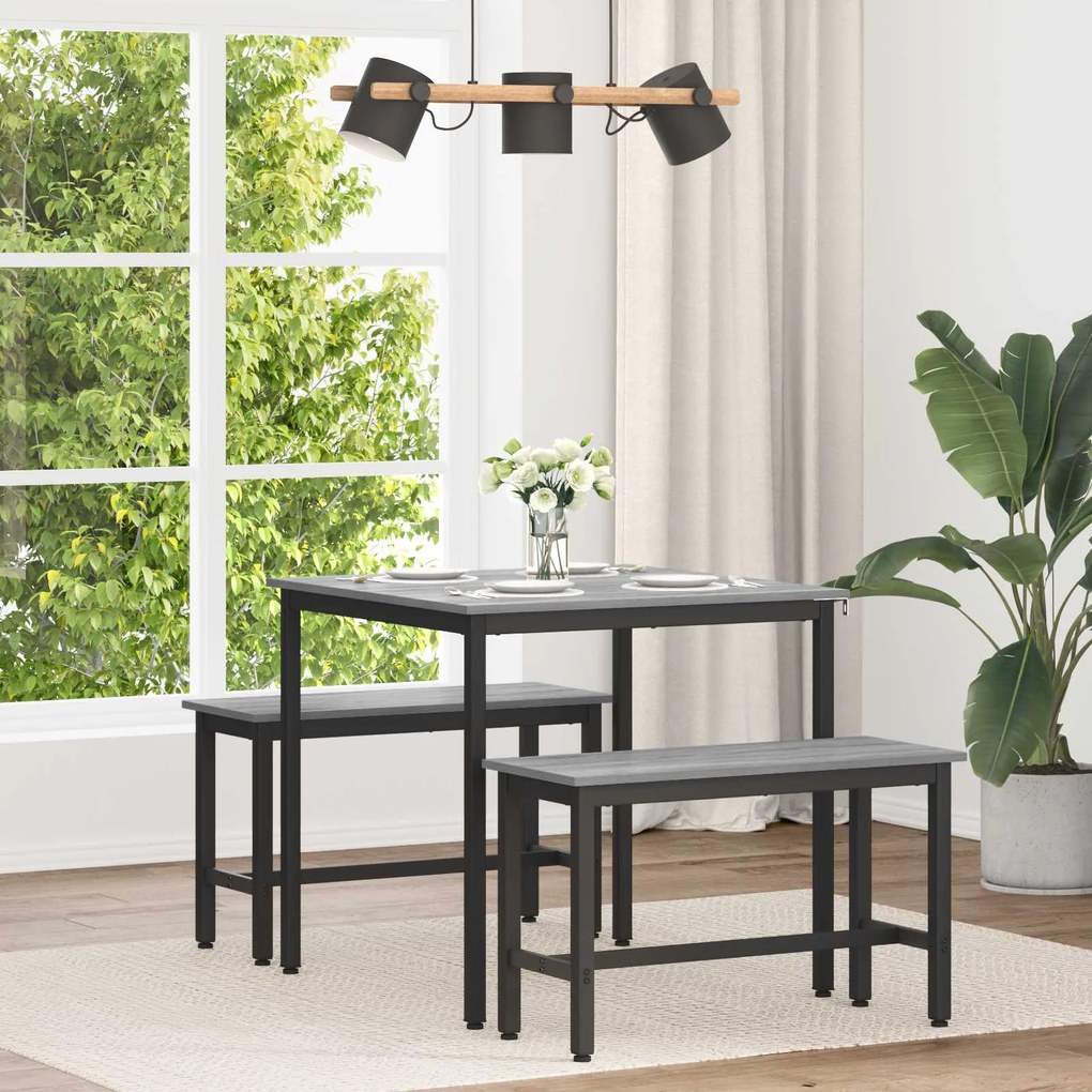 vidaXL Mesas de jantar METAL