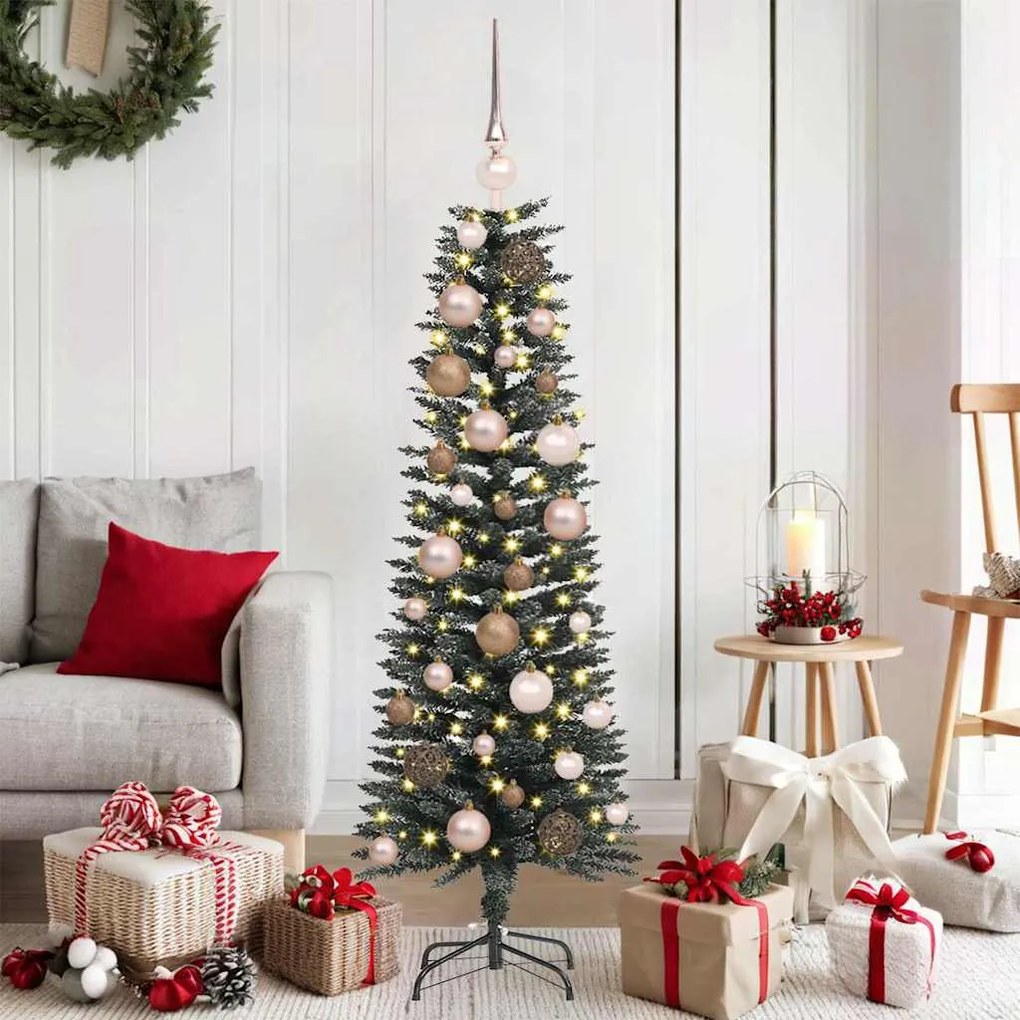 vidaXL Árvore de Natal Artificial Verde 120 cm PVC, Plástico e Aço