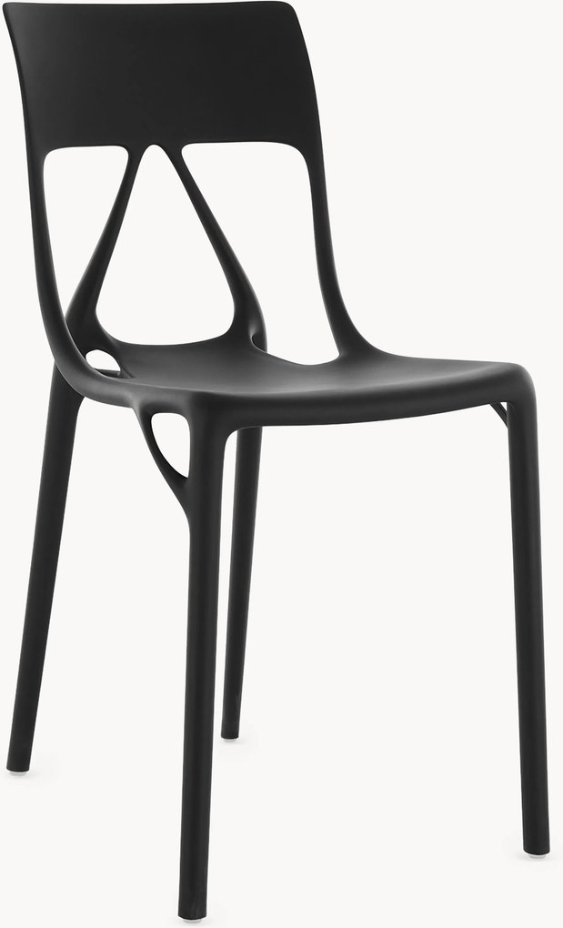 Cadeiras de plástico A. I., conjunto de 2