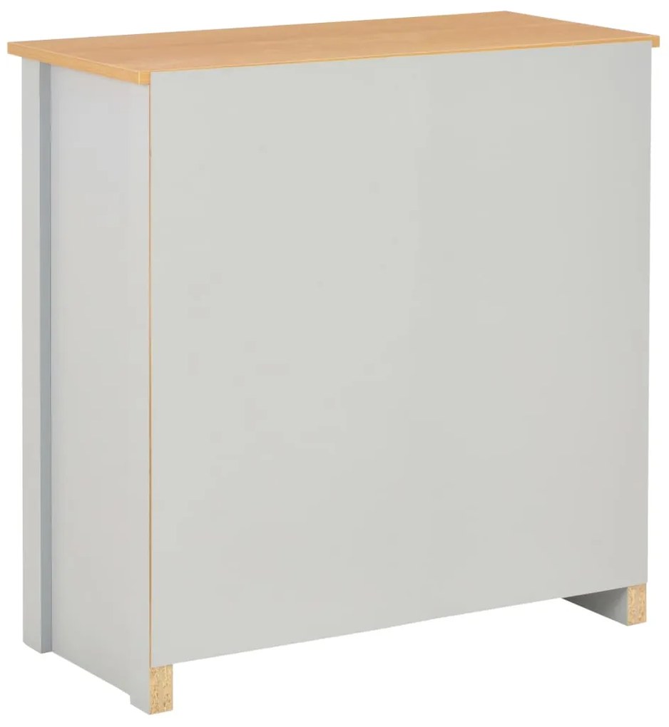 Aparador 79x35x81 cm cinzento