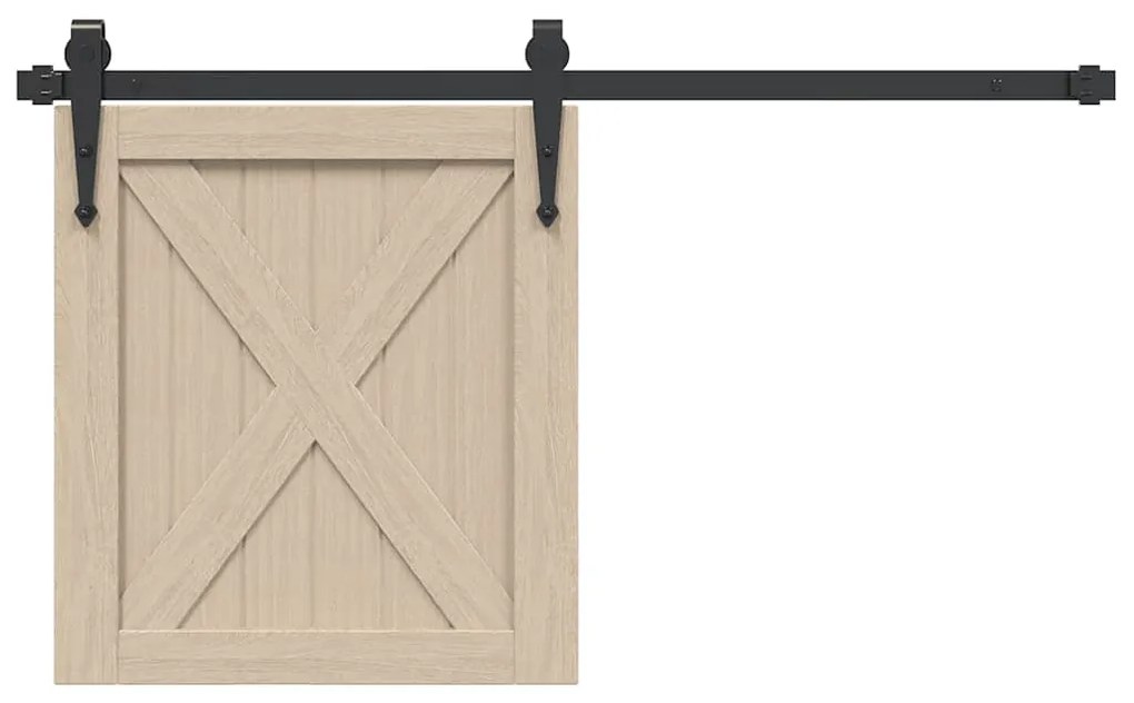 vidaXL Kit para armário deslizante aço carbono 91 cm