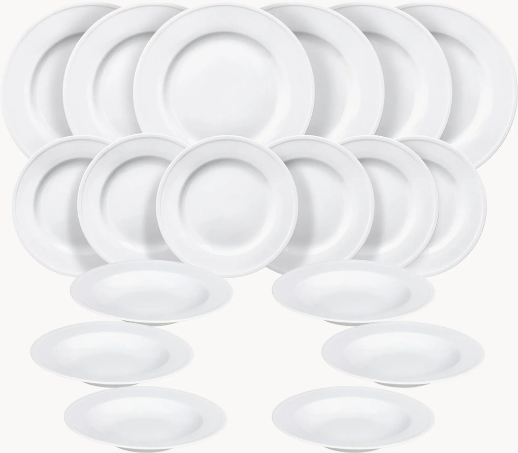 Conjunto de mesa Milano, conjunto de 18