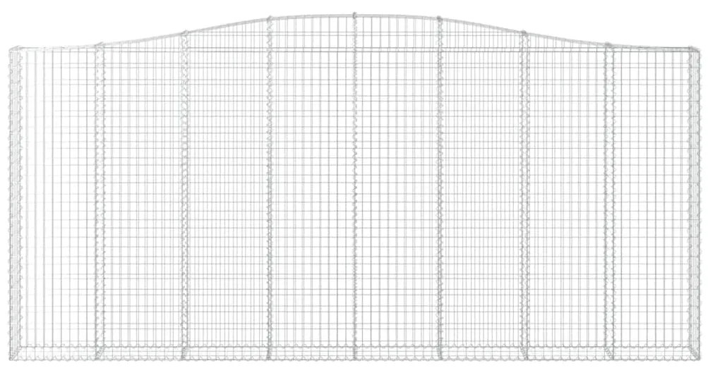 Cestos gabião arqueados 6pcs 400x30x180/200cm ferro galvanizado