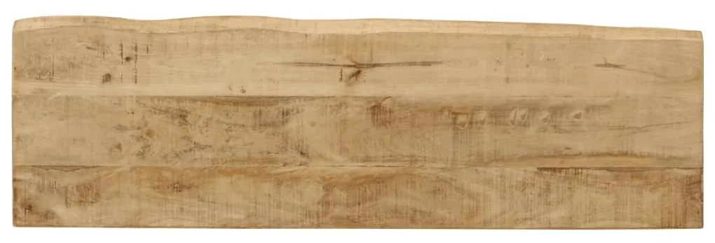 Mesa consola c/ borda viva 105x33x76cm madeira mangueira maciça