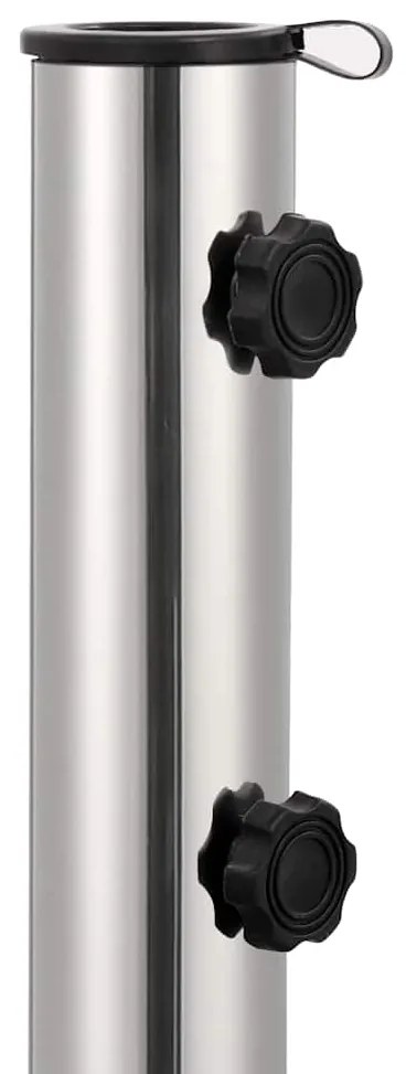 Base de guarda-sol quadrada granito 30 kg preto