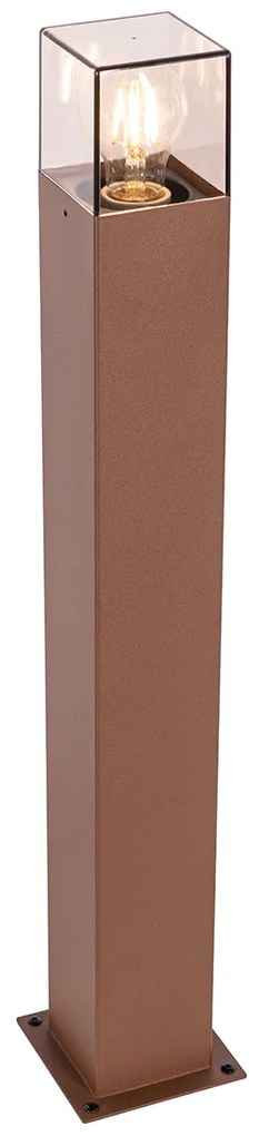 Candeeiro de pé para exterior industrial castanho ferrugem 70 cm IP44 - Denmark