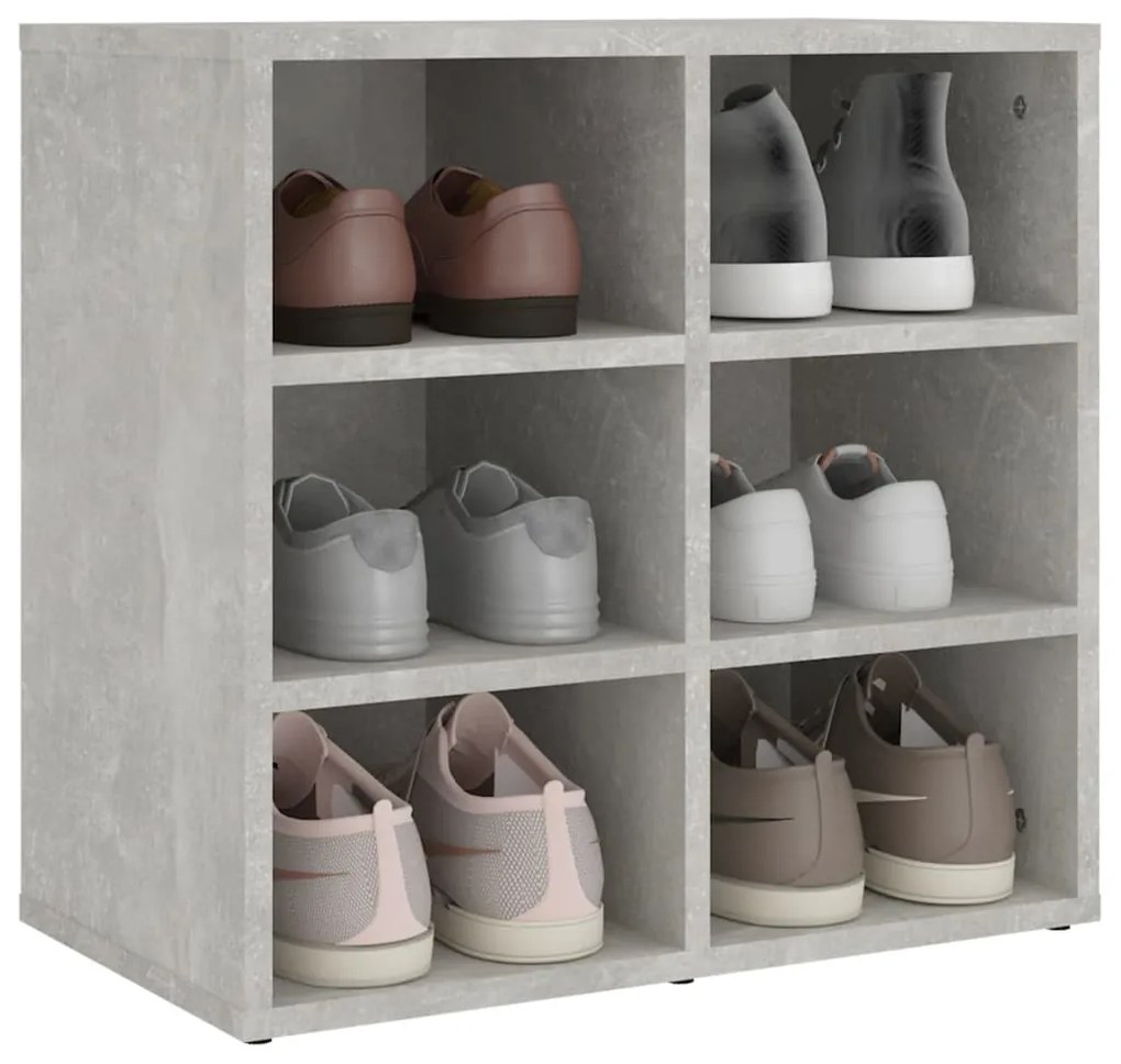 Sapateira 52,5x30x50 cm cor Concreto Cinza