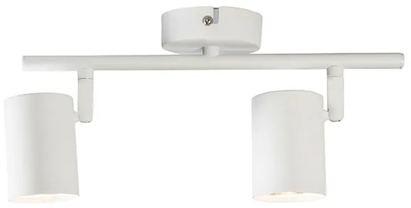 LED Projetores modernos brancos com 2 lâmpadas GU10 WiFi ajustáveis - Jeana Moderno