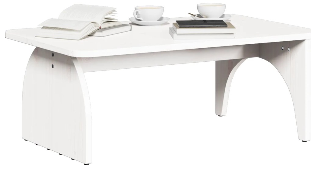 Mesa de centro Branco 80 x 50 x 31 cm