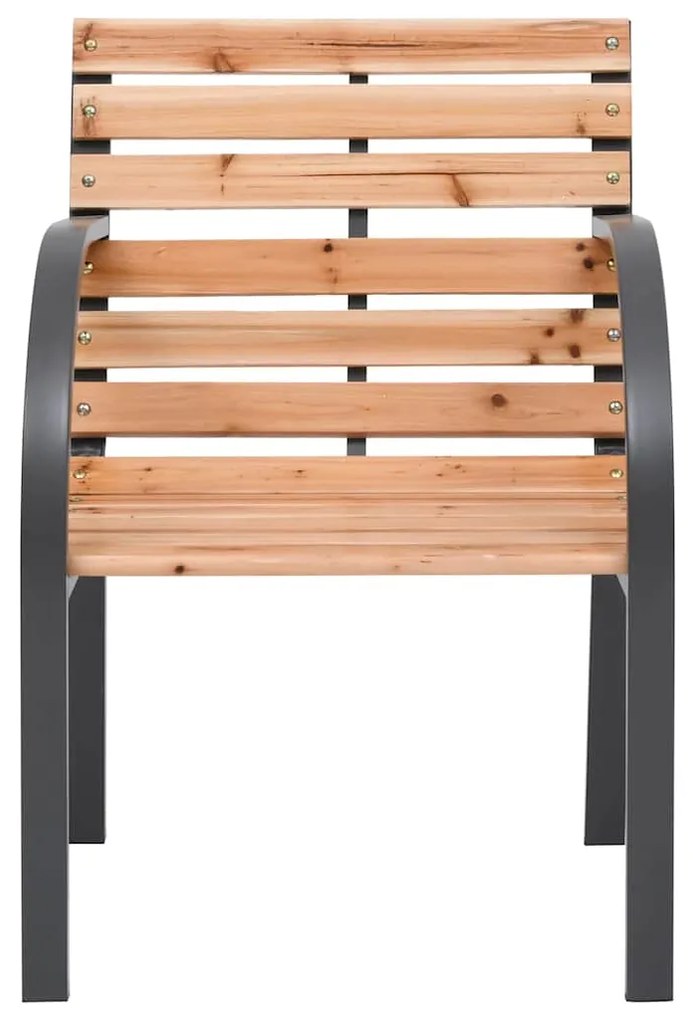 Cadeiras de jardim 2 pcs madeira de abeto maciça