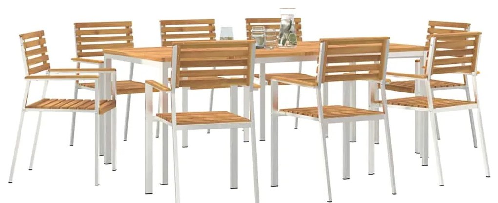 Conjunto de Jantar de Jardim 9 pcs