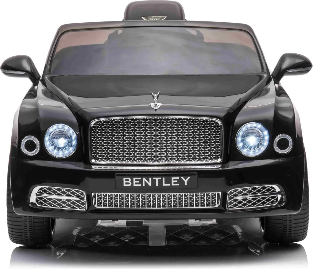 Carro elétrico para crianças até aos 5 anos Bentley Mulsanne 12V, pneus de borracha EVA, controlo remoto Preto