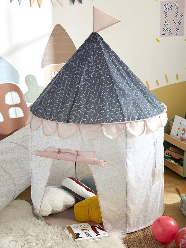 Tenda tipi de brincar castelo rosa
