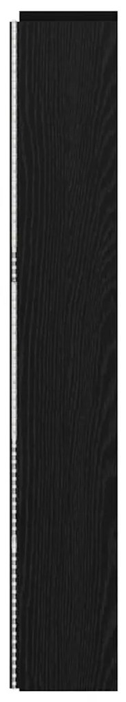 Cabeceira com Armário Carvalho preto 180 x 17 x 104.5 cm