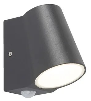 Candeeiro de exterior antracite com sensor de movimento incl. LED - Uma Moderno