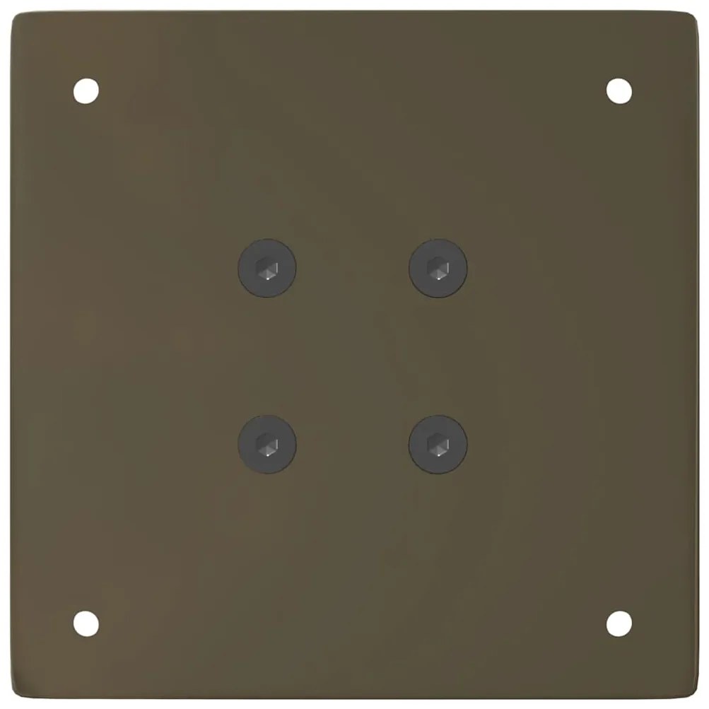 Pés para mesa de centro 4 peças aço natural 42 cm aço