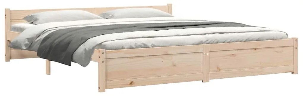 Estrutura de cama super king 180x200 cm madeira maciça