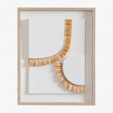 Quadro Decorativo Com Textura Fibra Natural (40x50 Cm) Odili B - Sklum