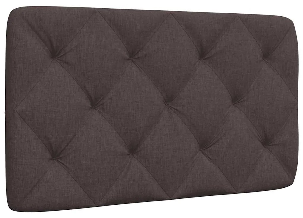 vidaXL Almofadão de cabeceira 80 cm tecido castanho-escuro
