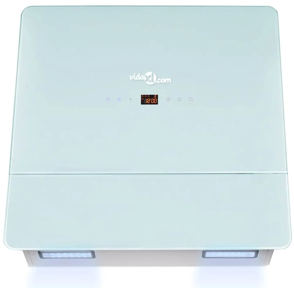 Exaustor 600 mm vidro temperado branco