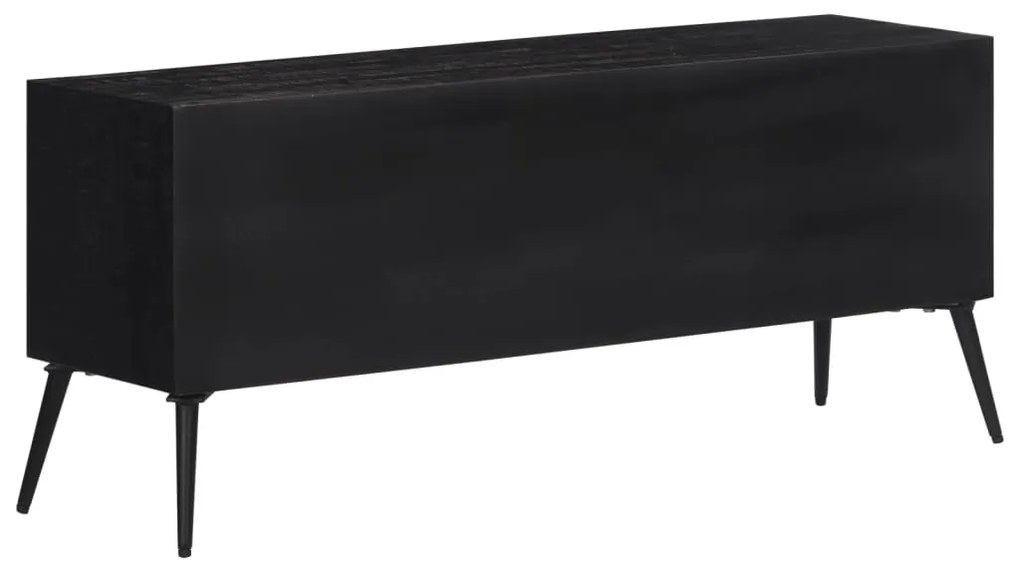 Móvel de TV 112x31x45 cm madeira de teca recuperada maciça