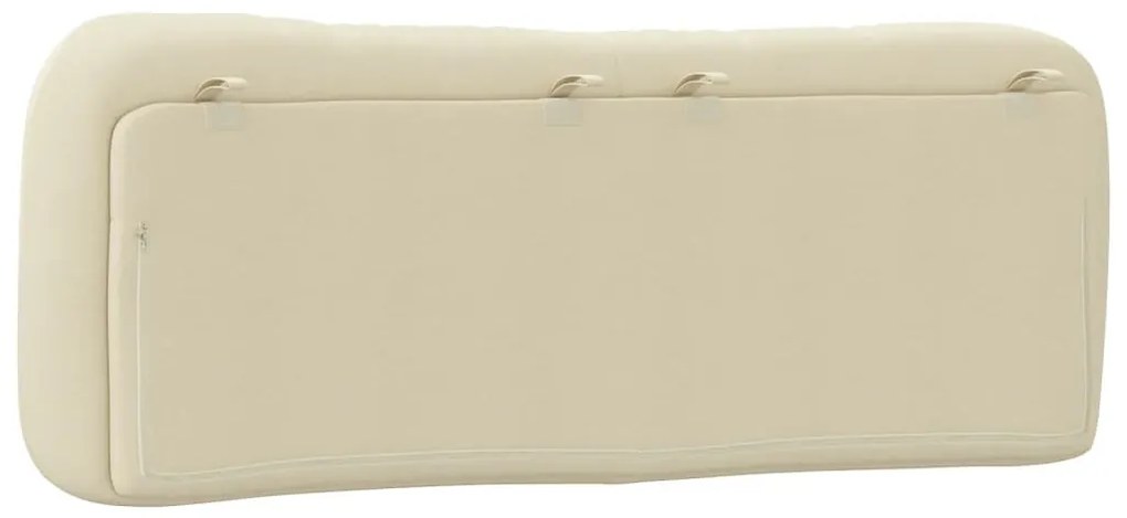 Almofadão de cabeceira 120 cm tecido creme