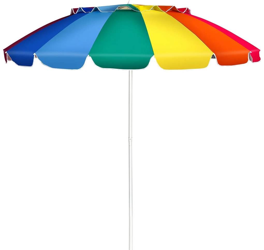 Guarda-Sol de Praia Ílhavo com Proteção Solar UPF50+ – 2,2x2,45 m – In