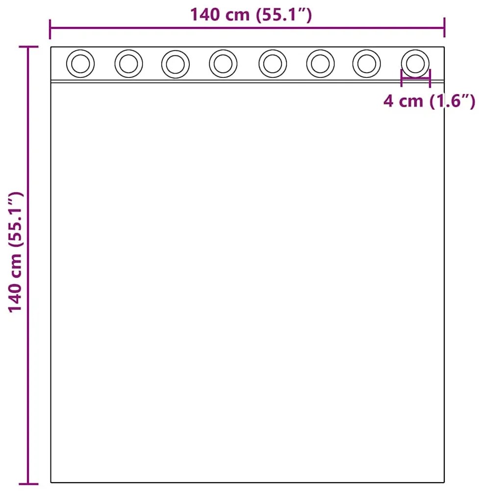 Cortinas de voile com ilhós 2 pcs turquesa