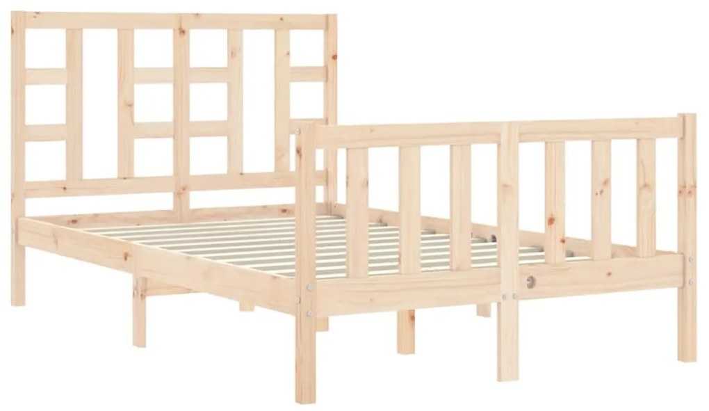 Cama sem colchão 120x200 cm madeira de pinho maciça