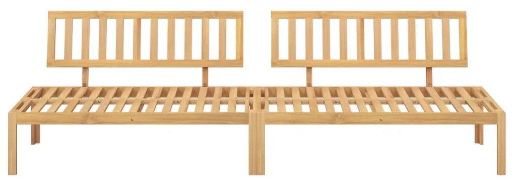 Sofá de centro paletes 2 pcs p/ jardim madeira de acácia maciça