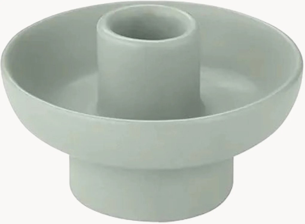 Castiçal em cerâmica Vela